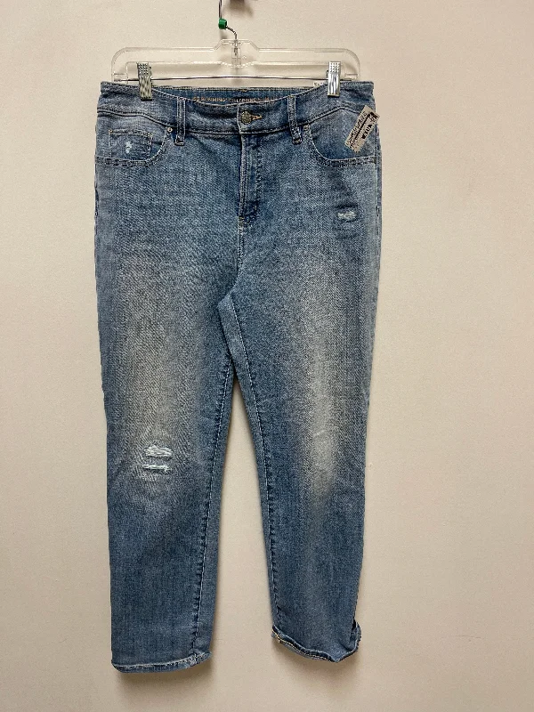 women's denim jeans for a trendy vibeJeans Cropped By Chicos In Blue Denim, Size: 8