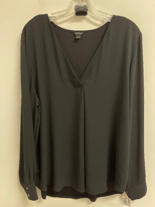 women's tops for black-tie affairsTop Long Sleeve By Ann Taylor In Black, Size: Xl