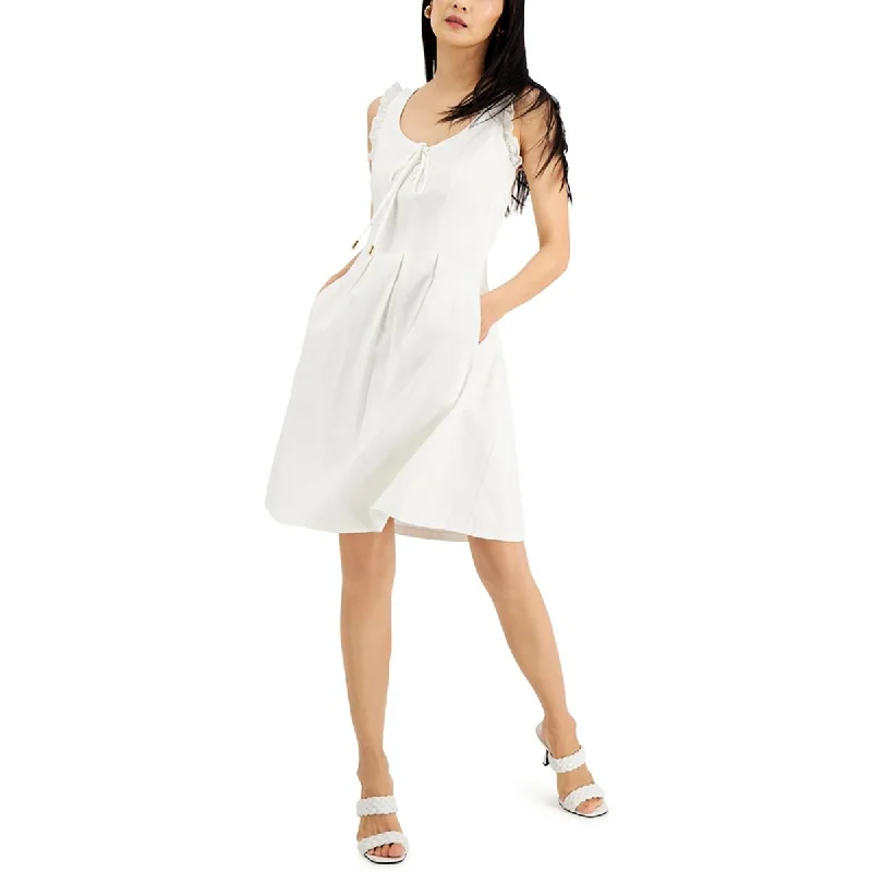 women's sleeveless dressesINC Womens Lined Summer Midi Dress