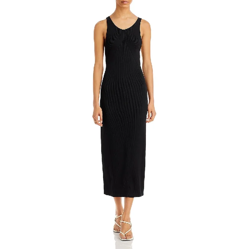 Shift DressRag & Bone Womens Asher Ribbed Knit Midi Sweaterdress