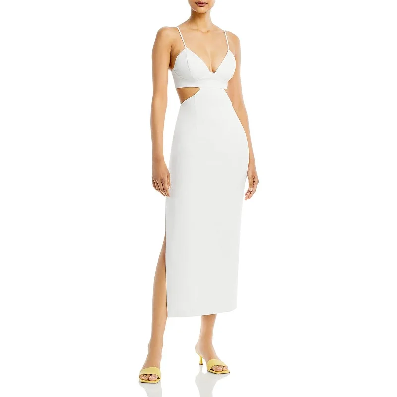 women's maximalist dressesBardot Womens Cut-Out Cocktail Midi Dress