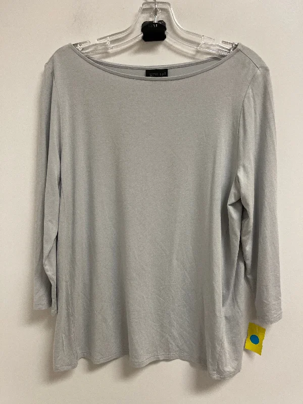 women's tops for those who want to wear pieces that are both functional and fashionableTop Long Sleeve By J. Jill In Grey, Size: M