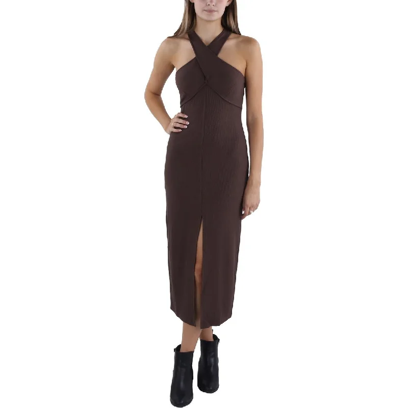 women's ethical fashion dressesLost + Wander Womens Ribbed Mid Calf Midi Dress