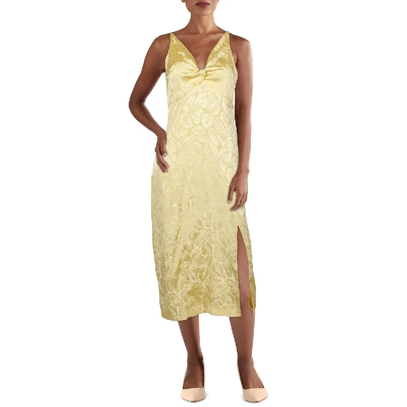 Ball Gown DressWillow Womens Glenda Jacquard V-Neck Midi Dress