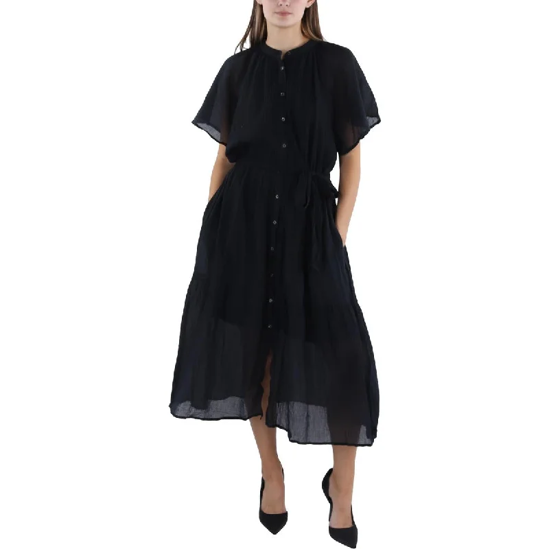 women's club dressesLost + Wander Womens Cotton Mid Calf Midi Dress