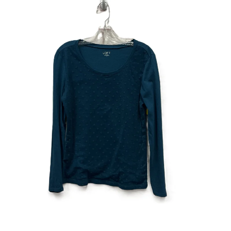 women's tops for those who love to shop for unique findsTop Long Sleeve By Loft In Blue, Size: M