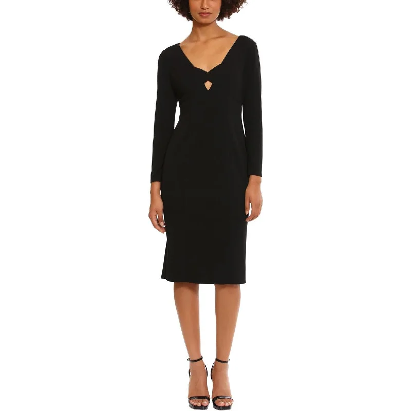 Cut-Out DressDonna Morgan Womens Cut-Out Party Midi Dress