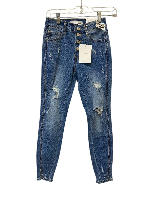 women's denim jeans with functional pocketsJeans Skinny By Kancan In Blue Denim, Size: 0