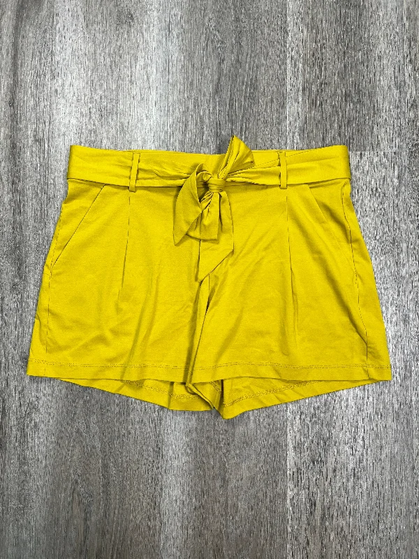 women's elastic waist shortsYellow Shorts Loft, Size S