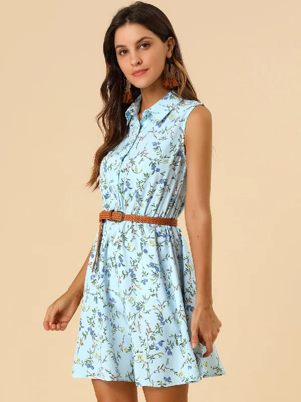 Light Blue-Blue Floral