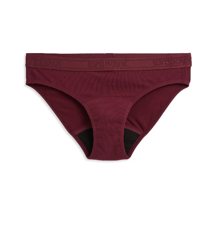 Relaxed Pants FemaleFirst Line Period Bikini - Black Cherry