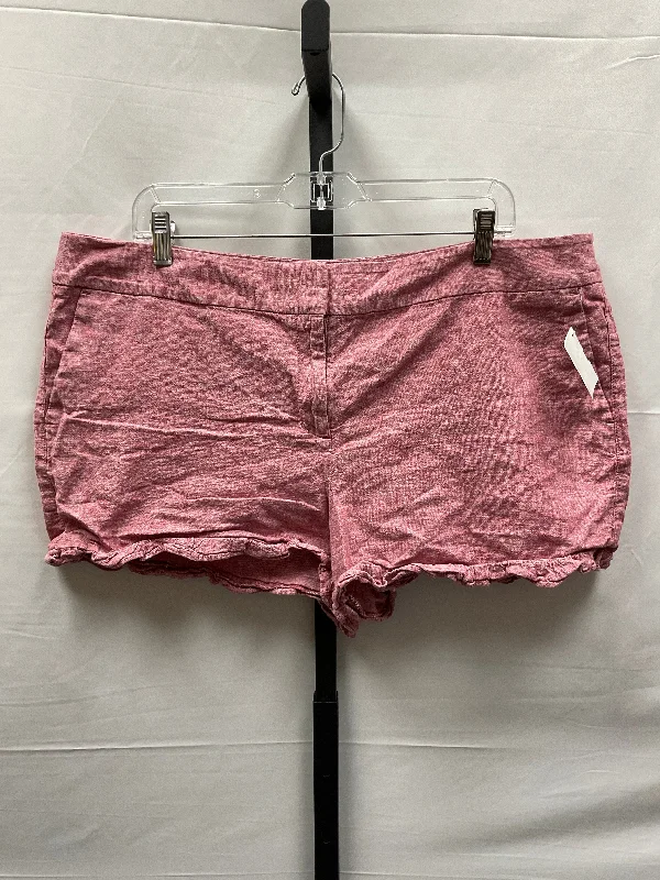 women's travel shortsRed Shorts Loft, Size 16