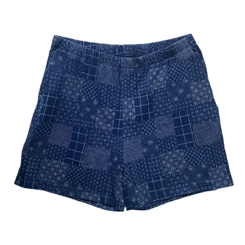 women's high-waisted shortsBlue Shorts Lands End, Size 2x