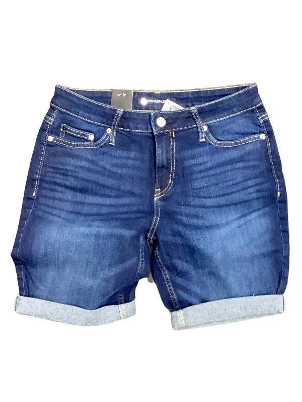 women's luxury shortsBlue Denim Shorts Calvin Klein, Size 6