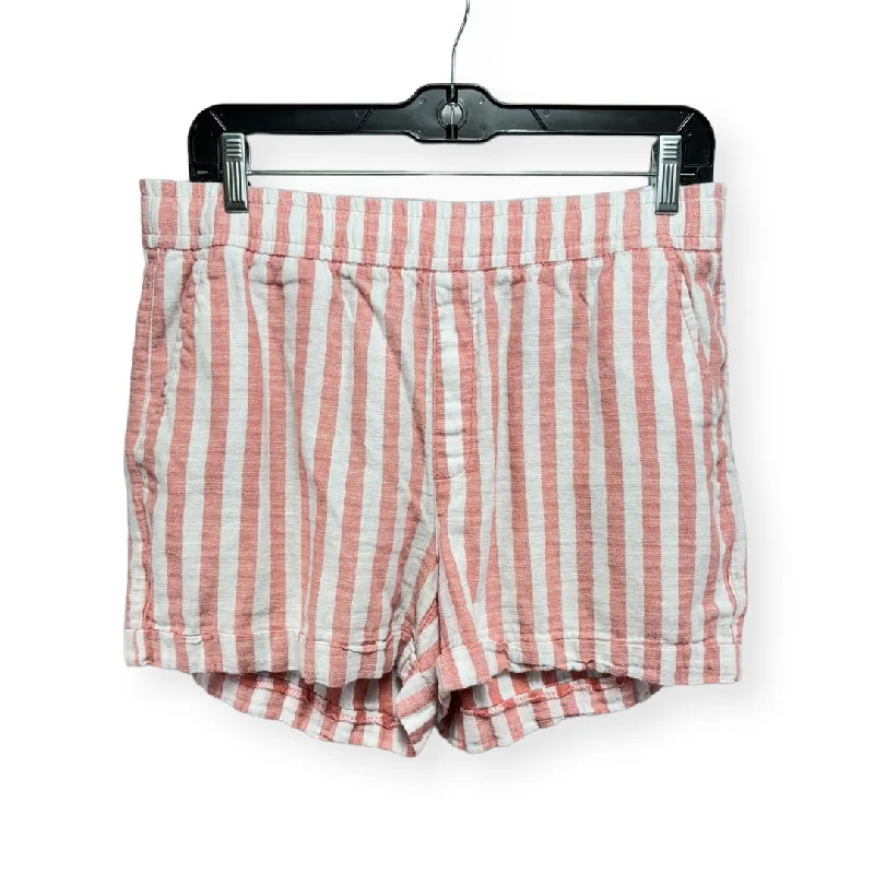 women's convertible shortsLinen Striped Pattern Shorts Old Navy, Size M