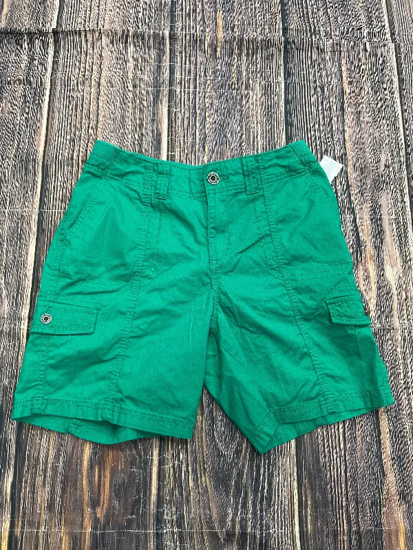 women's retro shortsGreen Shorts Style And Company, Size 6