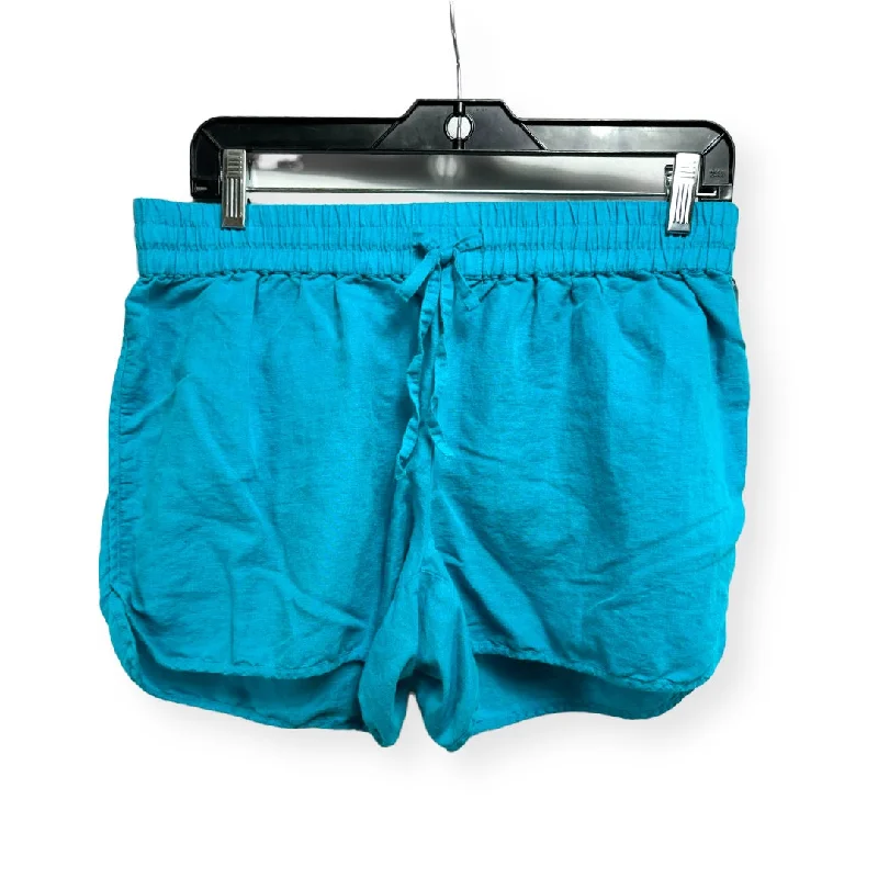 women's hot shortsLinen Aqua Shorts Crown And Ivy, Size M