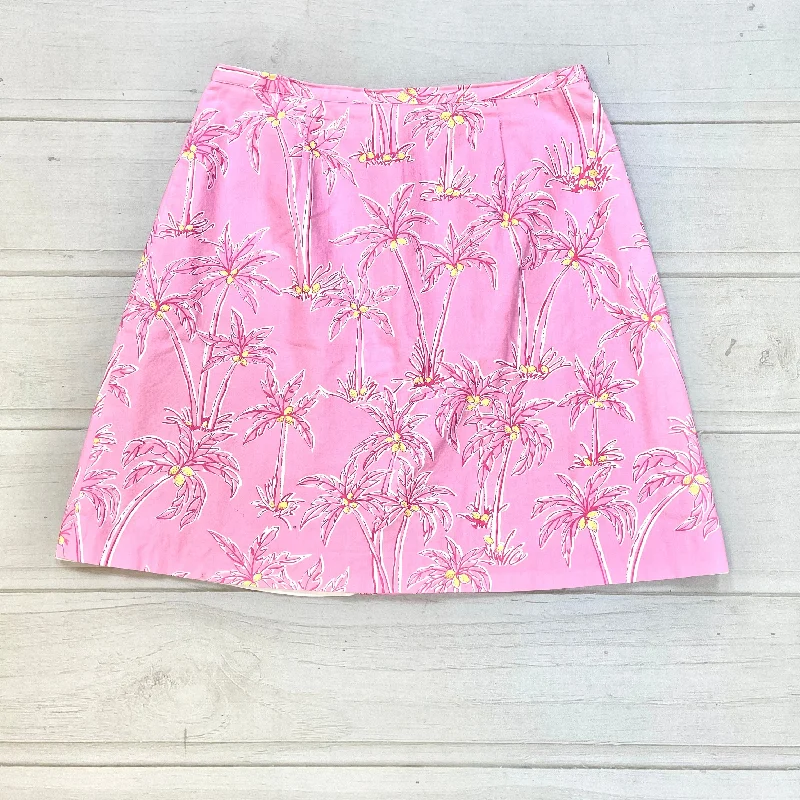 women's elegant skater skirtsSkirt Designer By Lilly Pulitzer  Size: M