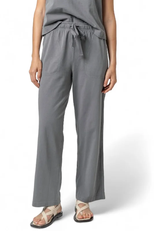 women's elegant pantsDrawstring Pant In Granite