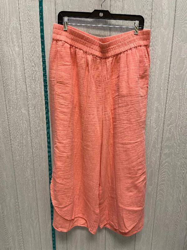 women's chiffon pantsPink Pants Linen Lane Bryant, Size 16