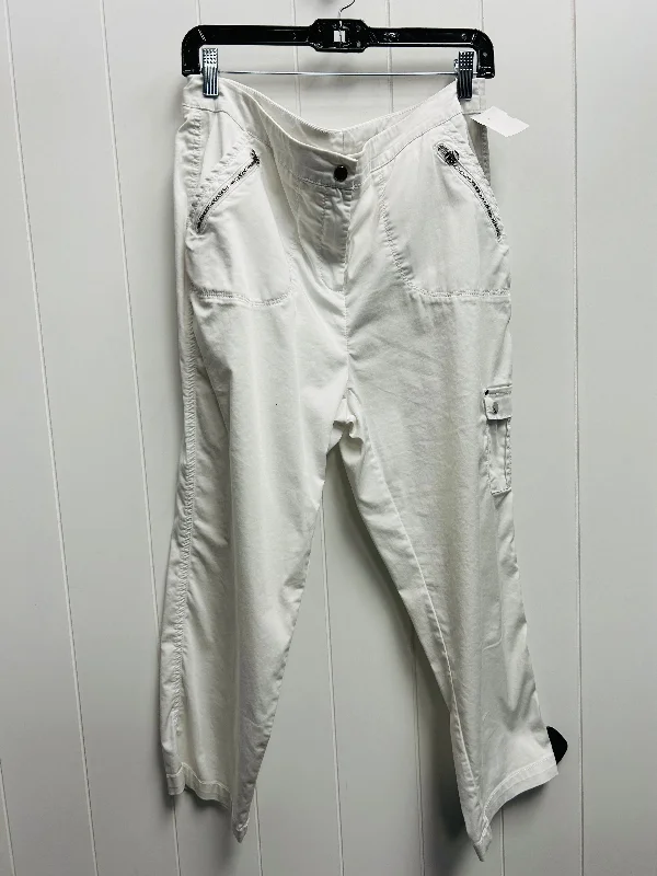 women's ripped pantsWhite Pants Cargo & Utility Chicos, Size L