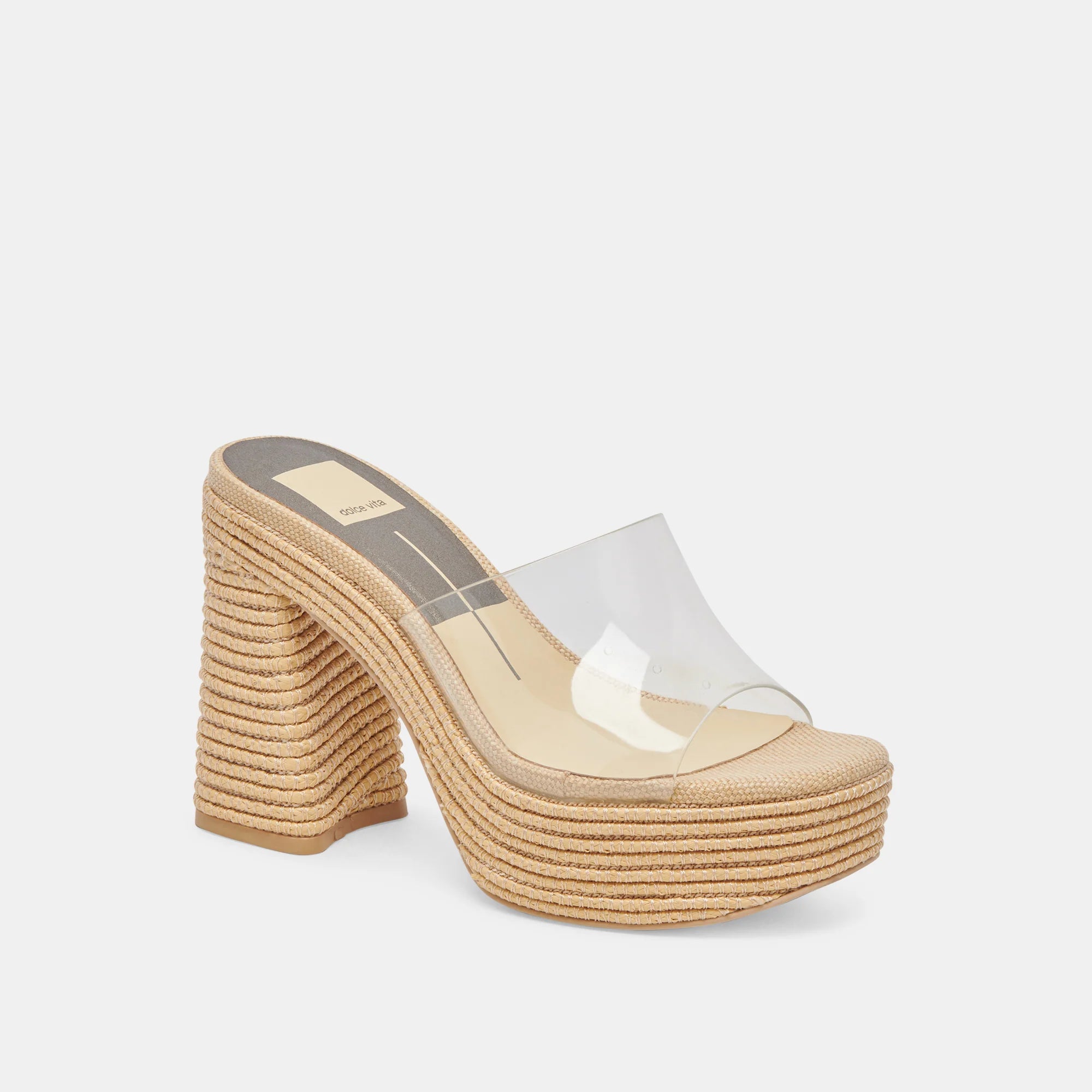 Ruffled Hem DressDolce Vita Lichia Heels - Natural Vinyl