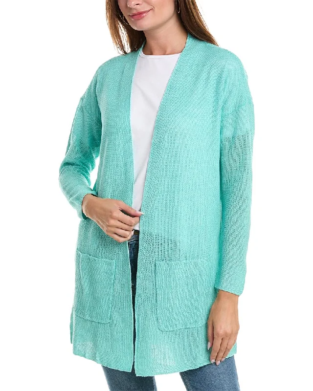 Flannel-Lined SweatersEILEEN FISHER Linen Cardigan