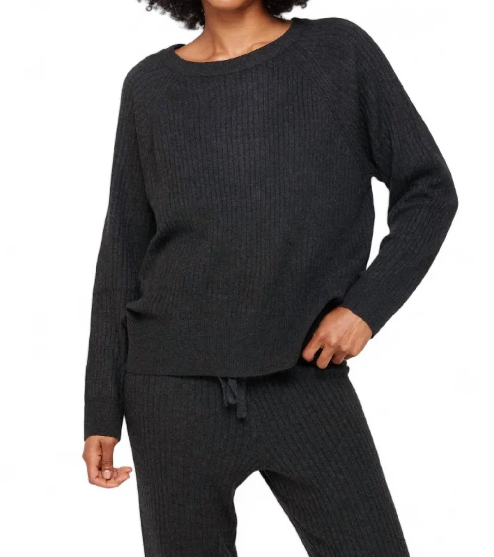 Trendy Pullover SweatersLuxe Essential Doutzen Ballet Sweater In Charcoal