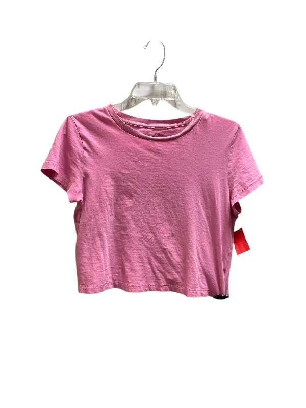 long-sleeved women's topsTop Short Sleeve Basic By Universal Thread In Pink, Size: Xs