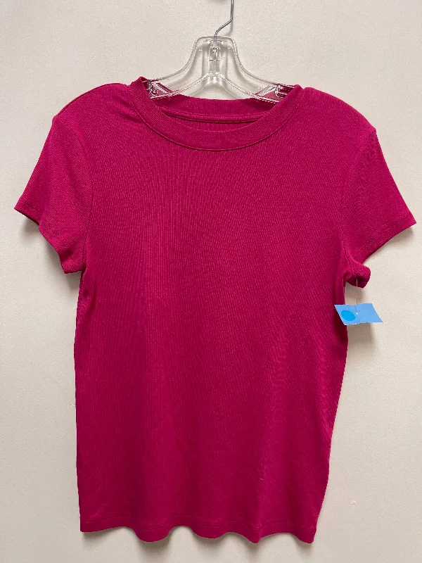 women's tops for those who want to wear versatile pieces that can be dressed up or downTop Short Sleeve By A New Day In Pink, Size: L