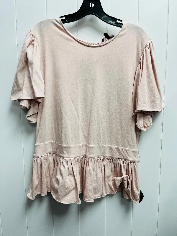 women's tops for those who want to invest in timeless piecesTop Short Sleeve By Express In Mauve, Size: Xl