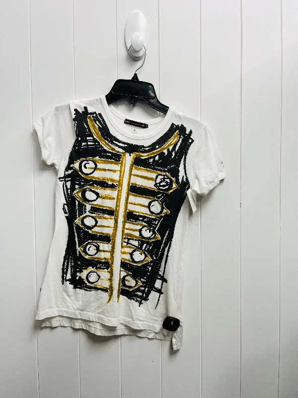 women's tops for those who want to create outfits that are both trendy and timelessTop Short Sleeve By Lee In Black & White, Size: S