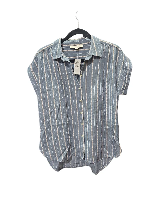 women's tops for picnics in the parkTop Short Sleeve By Loft In Striped Pattern, Size: S