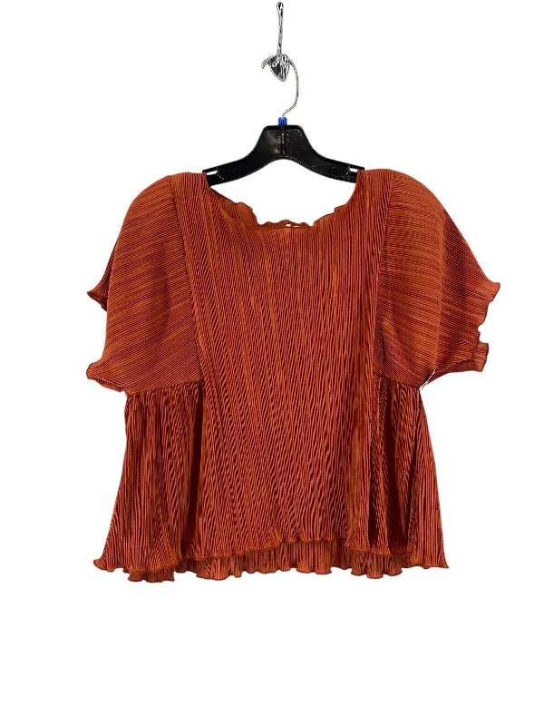 women's tops for those who want to create outfits that are both trendy and timelessTop Short Sleeve By Madewell In Copper, Size: S