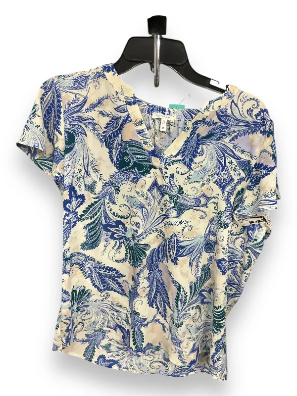 spaghetti strap women's topsTop Short Sleeve By Maurices In Floral Print, Size: M