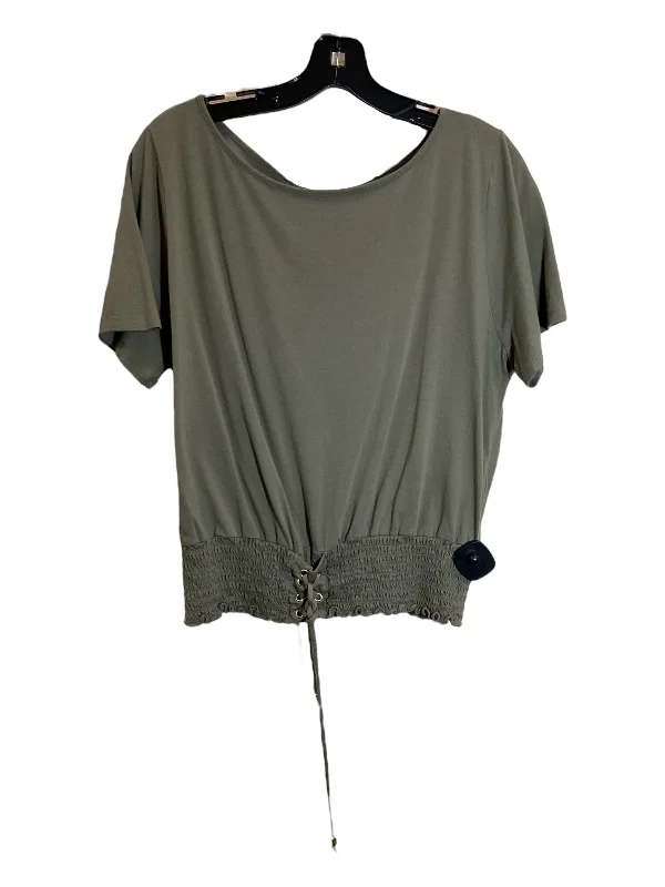 women's tops for those who want to invest in timeless piecesTop Short Sleeve By Michael By Michael Kors In Green, Size: L