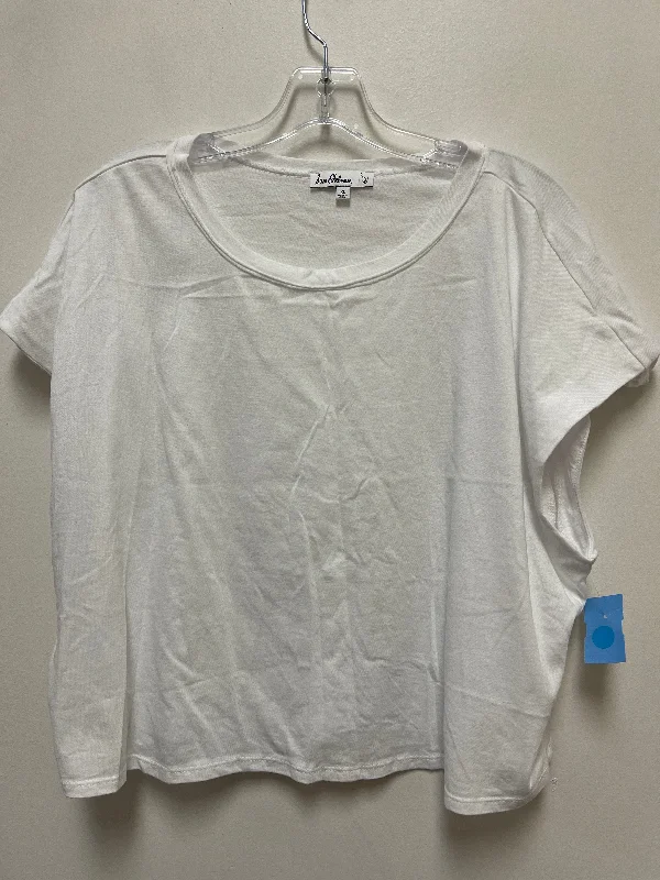 women's tops for those who want to create outfits that are both trendy and timelessTop Short Sleeve By Sam Edelman In White, Size: Xl