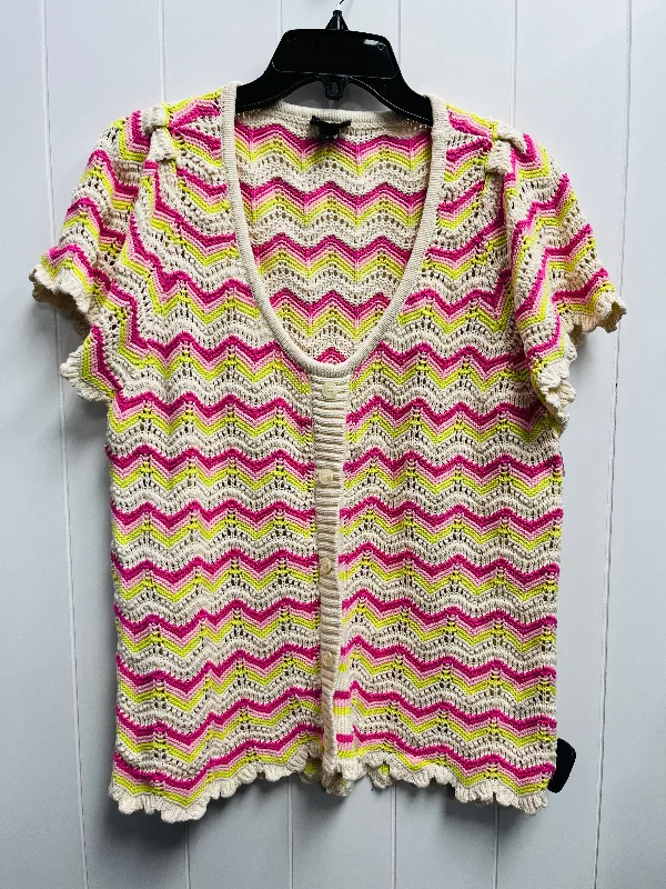 women's tops for those who want to add a pop of color to their outfitsTop Short Sleeve By Torrid In Pink & Yellow, Size: 1x