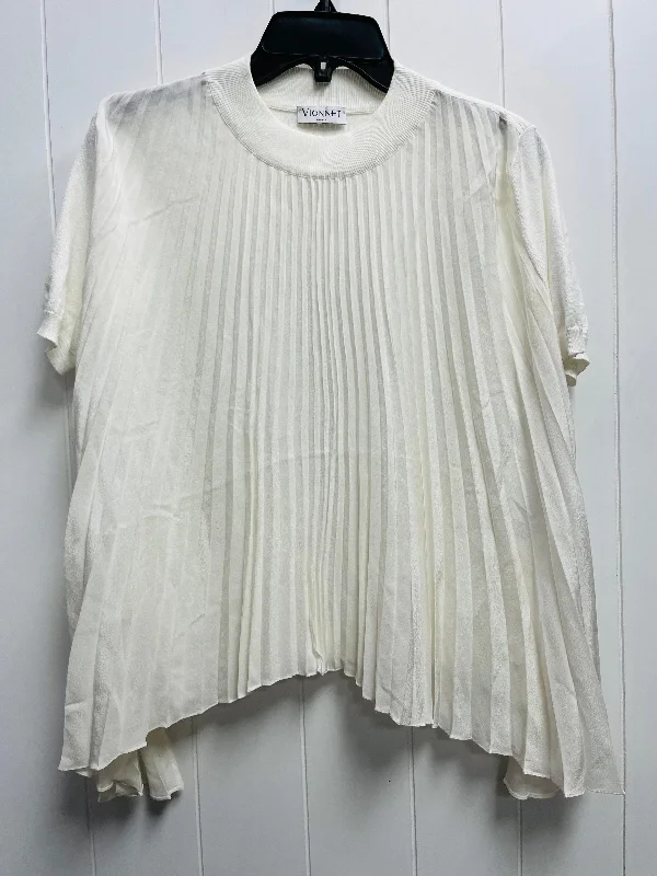 women's tops for summer festivalsTop Short Sleeve By VIONNET In White, Size: S