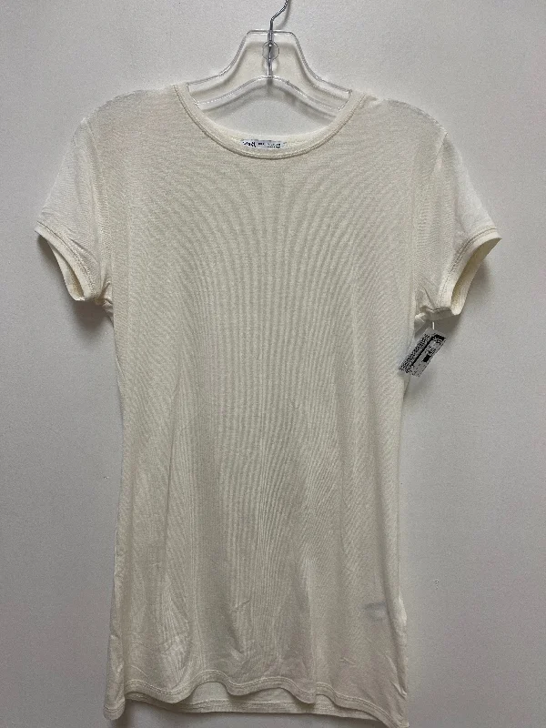 women's tops for those who want to stay updated with the latest fashion trendsTop Short Sleeve By Zara In White, Size: L